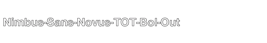 font Nimbus-Sans-Novus-TOT-Bol-Out download