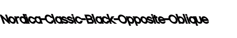 font Nordica-Classic-Black-Opposite-Oblique download
