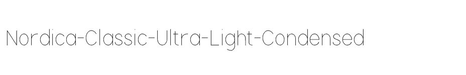 font Nordica-Classic-Ultra-Light-Condensed download