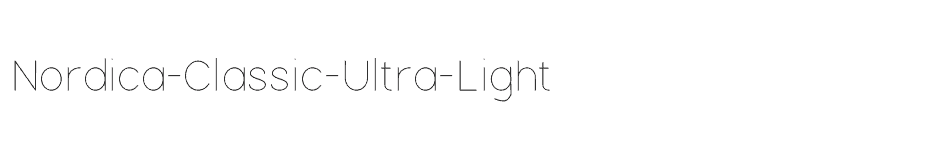 font Nordica-Classic-Ultra-Light download