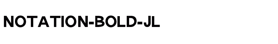 font Notation-Bold-JL download