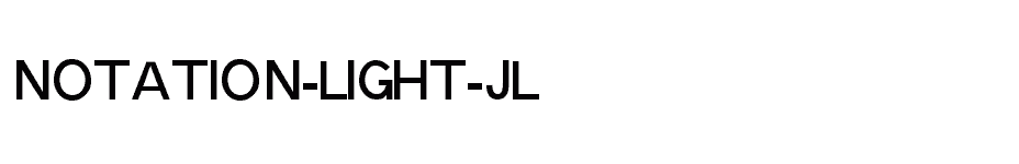 font Notation-Light-JL download
