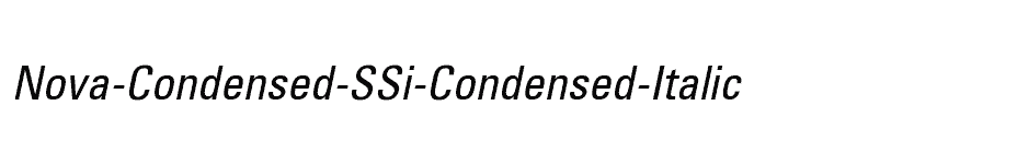 font Nova-Condensed-SSi-Condensed-Italic download