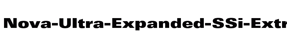 font Nova-Ultra-Expanded-SSi-Extra-Black-Expanded download