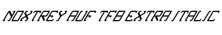 font Noxtrey-Auf-tfb-extra-Italic download