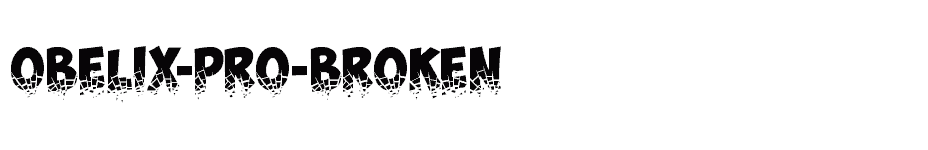 font Obelix-Pro-Broken download
