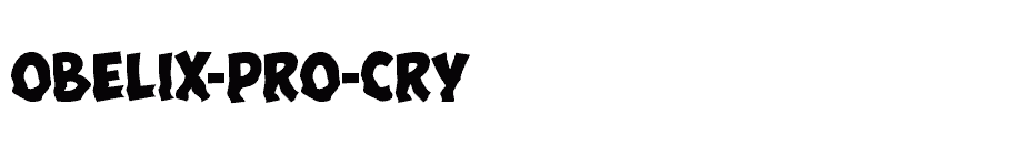 font Obelix-Pro-Cry download