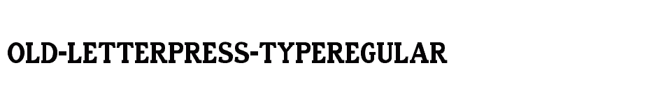 font Old-Letterpress-TypeRegular download