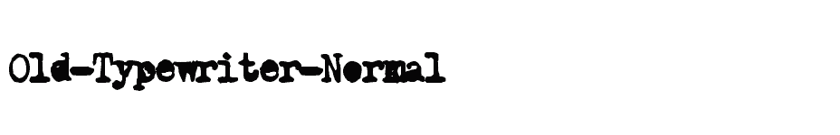 font Old-Typewriter-Normal download