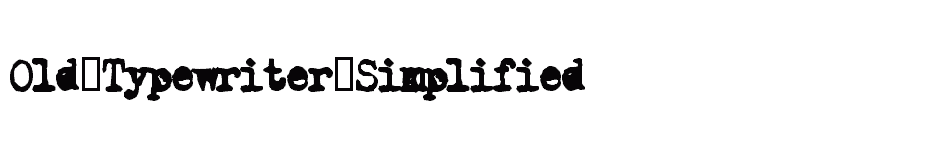 font Old-Typewriter-Simplified download