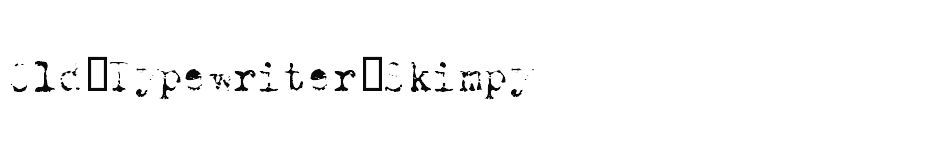 font Old-Typewriter-Skimpy download