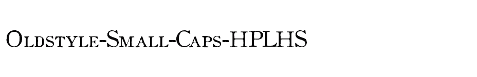 font Oldstyle-Small-Caps-HPLHS download