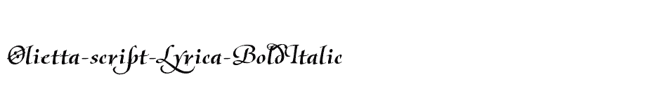 font Olietta-script-Lyrica-BoldItalic download