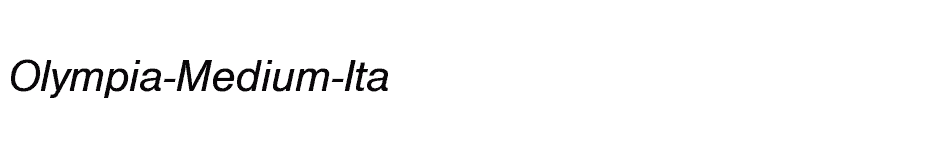 font Olympia-Medium-Ita download