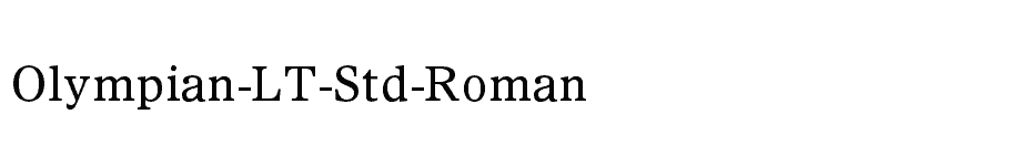 font Olympian-LT-Std-Roman download