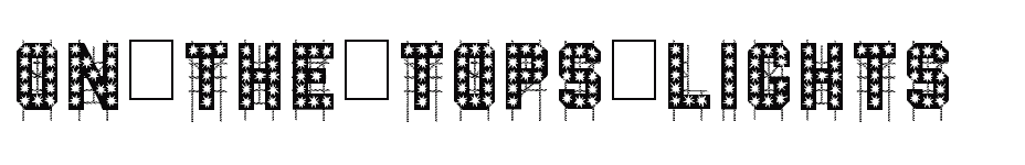 font On-The-Tops-Lights download