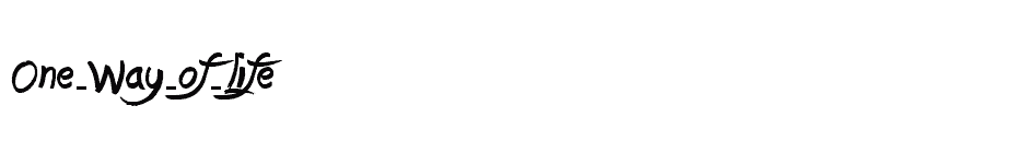 font One-Way-of-Life download