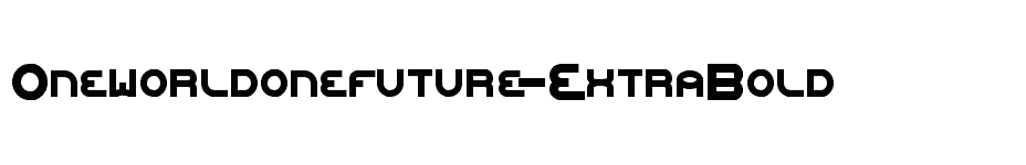 font Oneworldonefuture-ExtraBold download