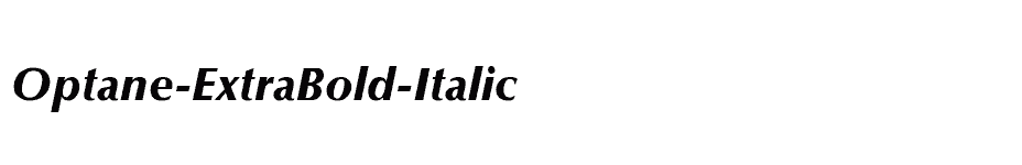 font Optane-ExtraBold-Italic download