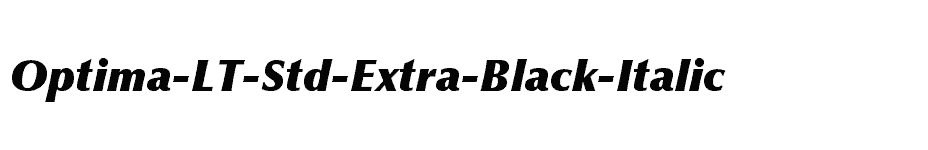 font Optima-LT-Std-Extra-Black-Italic download