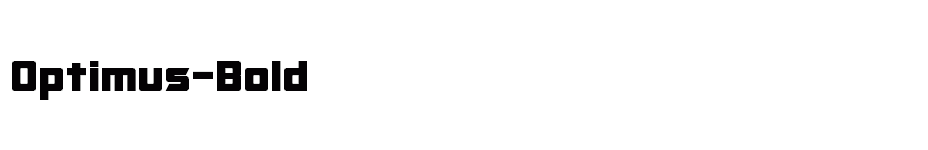 font Optimus-Bold download