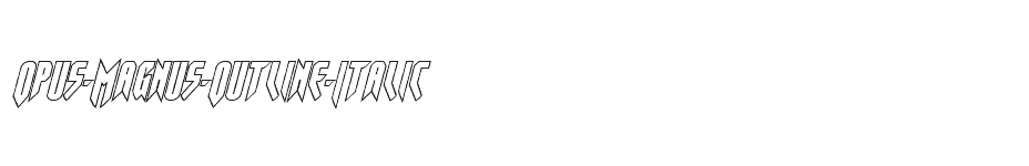 font Opus-Magnus-Outline-Italic download