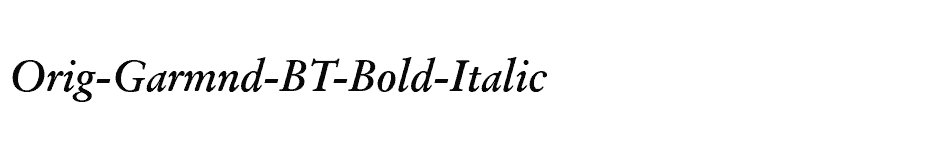 font Orig-Garmnd-BT-Bold-Italic download