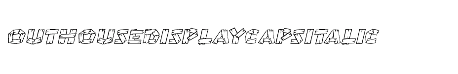 font Out-House-Display-Caps-Italic download