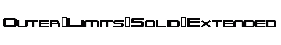 font Outer-Limits-Solid-Extended download