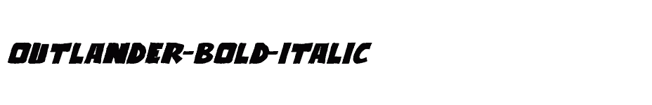 font Outlander-Bold-Italic download