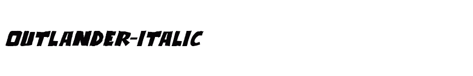 font Outlander-Italic download