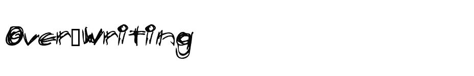 font Over-Writing download