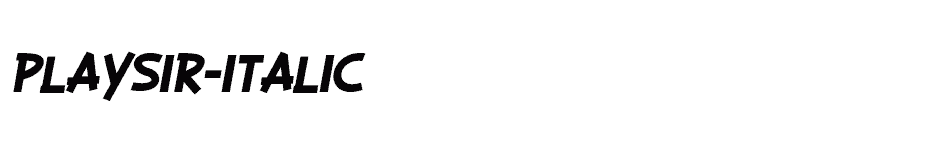 font PLAYSIR-Italic download