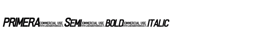 font PRIMERA-Semi-bold-italic download