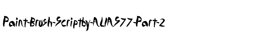 font Paint-Brush-Scriptby-ALIAS77-Part-2 download