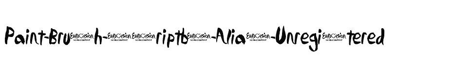 font Paint-Brush-Scriptby-Alias-(Unregistered) download