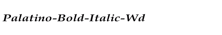 font Palatino-Bold-Italic-Wd download
