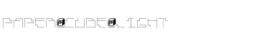 font Paper-Cube-Light download