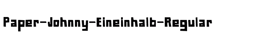 font Paper-Johnny-Eineinhalb-Regular download