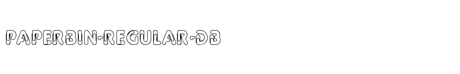 font Paperbin-Regular-DB download