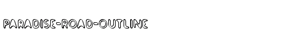 font Paradise-Road-Outline download