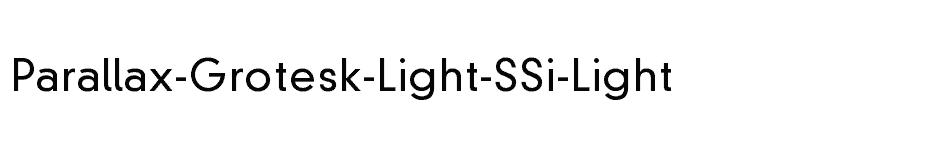 font Parallax-Grotesk-Light-SSi-Light download