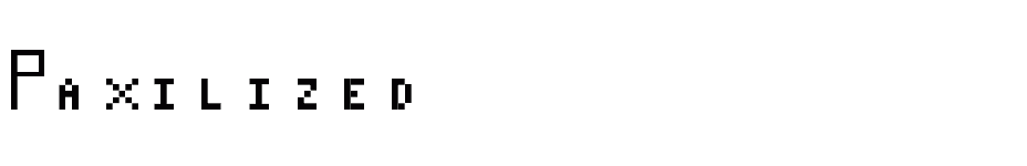 font Paxilized download
