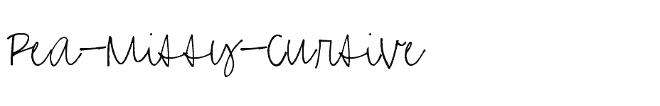font Pea-Missy-Cursive download
