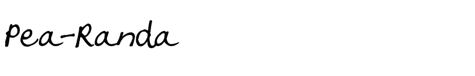 font Pea-Randa download