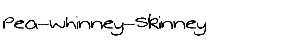 font Pea-Whinney-Skinney download