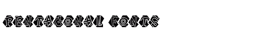 font Pentagonal-Fonts download