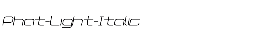 font Phat-Light-Italic download