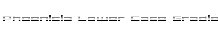 font Phoenicia-Lower-Case-Gradient download