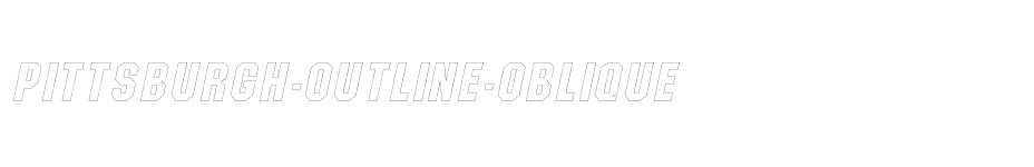 font Pittsburgh-Outline-Oblique download